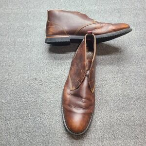 Timberland Mens Brown Leather Anti Fatigue Chukka Boots Size 11